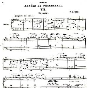 旅行岁月 钢琴谱 李斯特