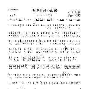 ​遗憾也是种温暖_歌曲简谱_词曲:徐茧生 陈伟