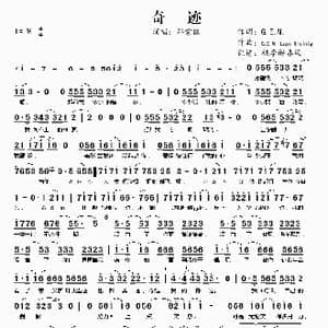 ​奇迹_歌谱投稿_词曲:邓紫棋 邓紫棋 Lupo Groinig