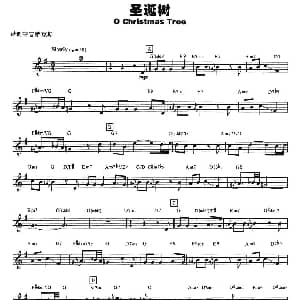 萨克斯谱 | 圣诞树