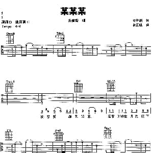 某某某 吉他谱 张信哲