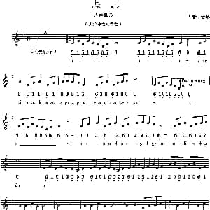 忐忑_通俗唱法乐谱