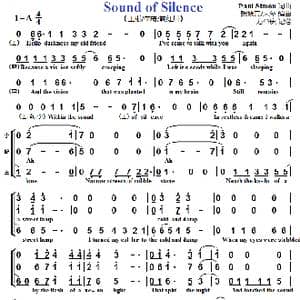 Sound Of Silence_歌谱投稿_词曲:Paul Simon Paul Simon