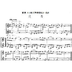 小提琴谱 | 霍曼 小提琴基础教程 选曲 旋舞 二重奏