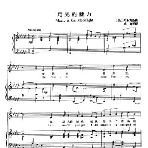 月光的魅力 英国 _外国歌谱_词曲: 英 帕斯赛洛