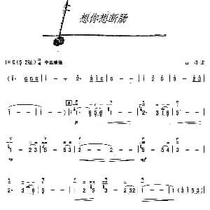 二胡谱 | 想你想断肠 古月