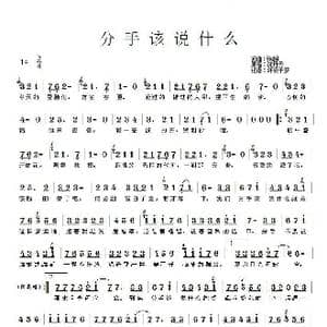 分手该说什么_歌谱投稿_词曲:张超 张超
