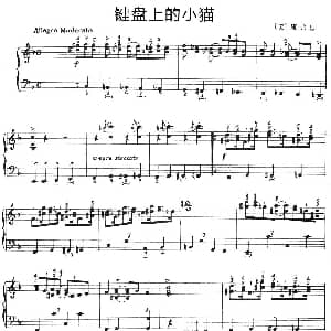 手风琴谱 | 键盘上小猫