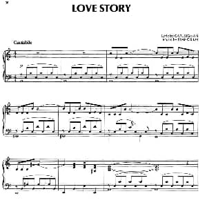 LOVE STORY 钢琴谱