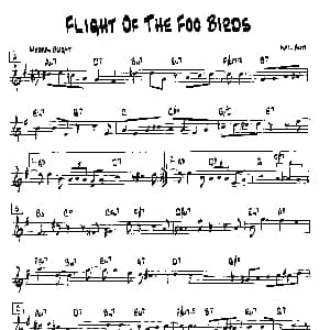 FLIGHT OF THE FOO BIRDS 降B爵士乐谱