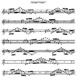萨克斯谱 | Arpeggi Maggiori