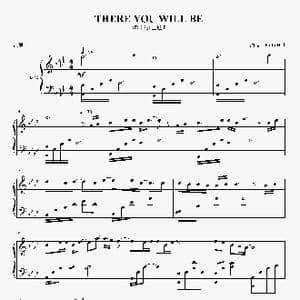 there you will be_歌谱投稿