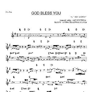 萨克斯谱 | God Bless You 中音萨克斯