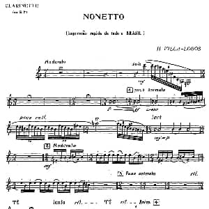 Nonetto 单簧管分谱