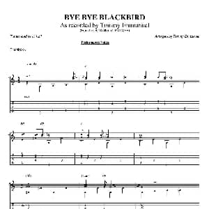 tommy emmanuel bye bye blackbird 吉他谱 tommy emmanuel