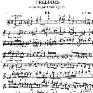 小提琴谱 | 伊萨伊作品集 Preludes Op.35 III 伊萨伊