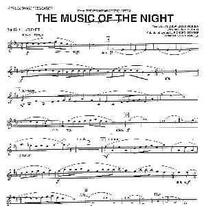 THE MUSIC OF THE NIGTH CLARINET 单簧管三重奏分谱