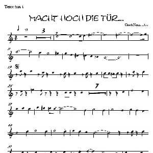 萨克斯谱 | Macht Hoch Die Tru… 第一次中音萨克斯分谱