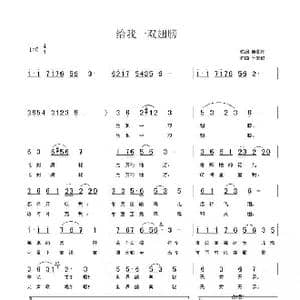 给我一双翅膀_歌曲简谱_词曲:韩景连 平安俊