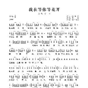 我在等你等花开_歌曲简谱_词曲:路延成 李青