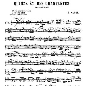 萨克斯谱 | Klose Etudes Chantantes Pour Saxophone 练习曲之八