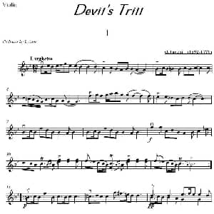 小提琴谱 | Devil's Trill I 塔蒂尼