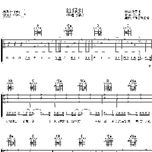 红绿灯 吉他谱 郑融 陈少琪 张家诚