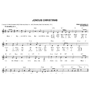 JOYOUS CHRISTMAS_外国歌谱