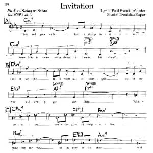 Invitation_外国歌谱