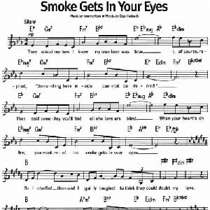 蓝调音乐:Smoke Gets In Your Eyes_外国歌谱