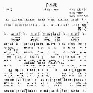 千本樱_歌谱投稿_词曲:Vagary 星村麻衣