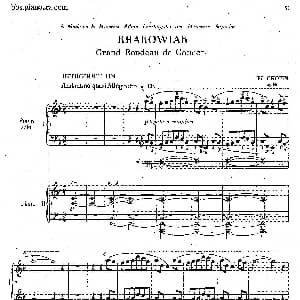 Krakowiak Grand Rondo de Concert Op.14 钢琴谱 肖邦 chopin