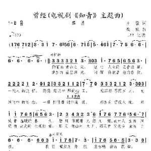 曾经_歌曲简谱_词曲:王敏 栾凯