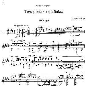 Joaquin Rodrigo Music for Guitar 吉他谱 Joaquín Rodrigo