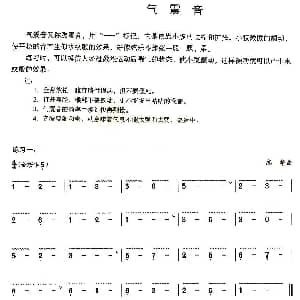 葫芦丝谱 | 葫芦丝技巧练习之六 气震音练习