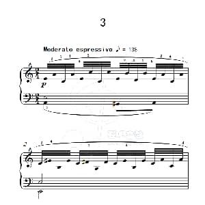 练习曲 3 钢琴谱 克拉莫