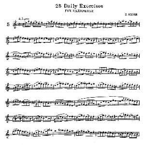 萨克斯谱 | klose 25首萨克斯练习曲 5