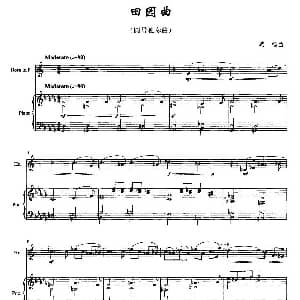 田园曲 圆号独奏 钢琴伴奏 燕杨