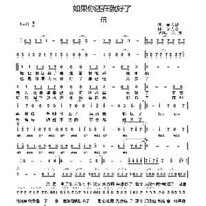 如果你还在就好了_歌谱投稿_词曲:施人诚 金贵晟