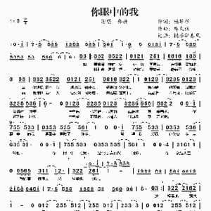 你眼中的我_歌谱投稿_词曲:杨耀程 廖文强