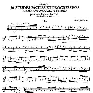 萨克斯谱 | Guy Lacour 50 首萨克斯练习曲之44 Guy Lacour