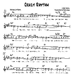 CRAZY RHYTHM 降B爵士乐谱