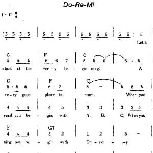 Do Re Mi 美国 _外国歌谱