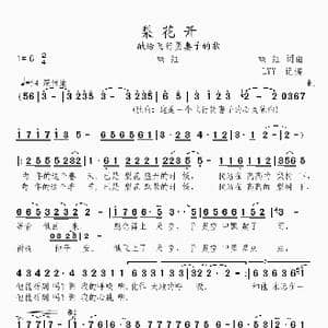 梨花开_歌曲简谱_词曲:韩红 韩红