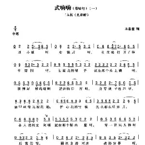 二人转谱 | 武嗨嗨 带垛句 一扎花帐 黄敬文编选