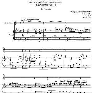 萨克斯谱 | Mozart Concerto KV495 No.4 1st 中音萨克斯 钢琴伴奏 Mozart 莫扎特