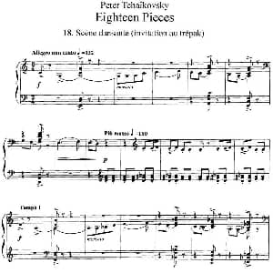 柴可夫斯基18首钢琴小品Op.72 钢琴谱 俄 彼得 伊利奇 柴可夫斯基