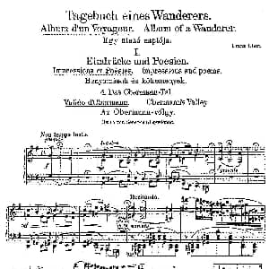 Album d'un Voyageur S.156 钢琴谱 弗兰茨 李斯特