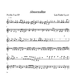 小提琴谱 | Abnormalize