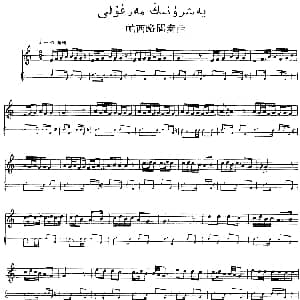 Ⅴ 潘吉尕木卡姆 255 264 主旋律谱 十二木卡姆